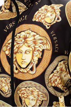 【リッチ&エレガント】VERSACE ロゴジャガードジャケット Versace lighters jacket with logo | IetpShops | SS Core